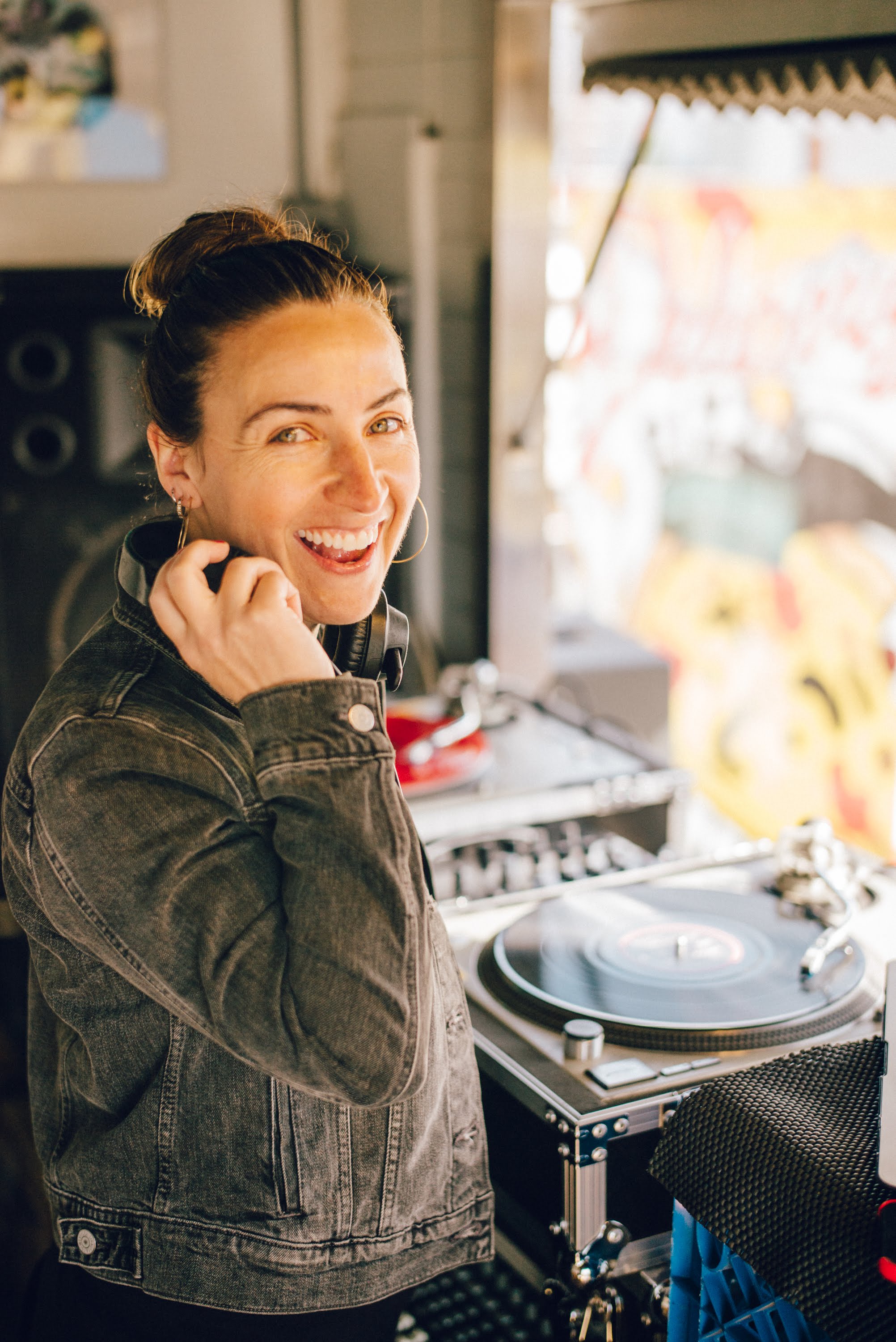 DJ Glenniest in the Record Box Truck